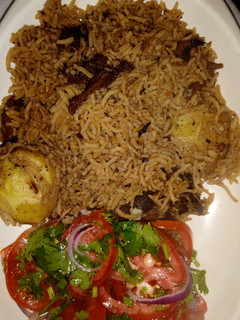 A picture of My special pilau.