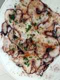 Octopus carpaccio
