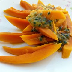 A picture of Mango And Passion Fruits.