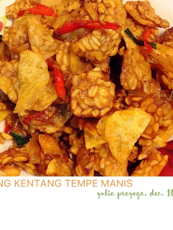 Cara Gampang Menyiapkan Resep Kering Kentang Tempe Manis yang Uenak Anti Ribet, Lezat