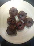 Muffins de chocolate y cacahuete