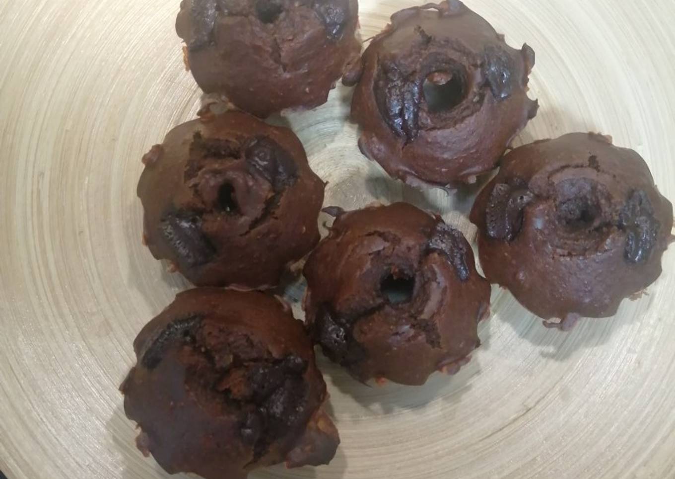 Muffins de chocolate y cacahuete