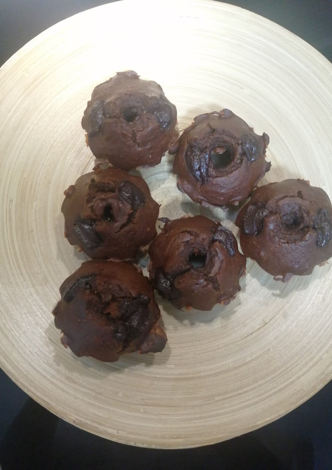Una foto de Muffins de chocolate y cacahuete