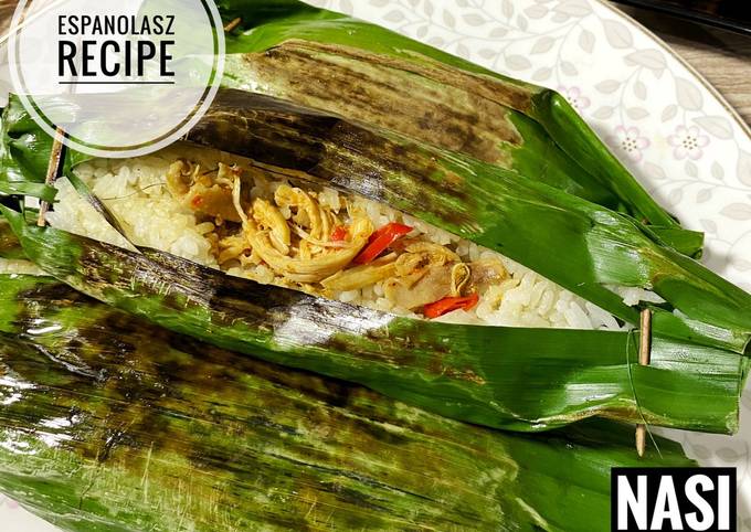 Resep Nasi Bakar Ayam Suwir Kemangi 🔥 Oleh Espanolasz Recipe Cookpad