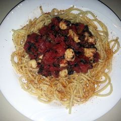 A picture of Baby Scallop Pasta.