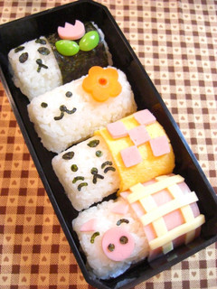 A picture of Barrel Animals Character Bento.