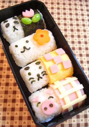 A picture of Barrel Animals Character Bento.