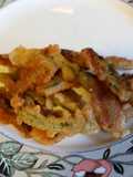 Beer battered fresh green beans