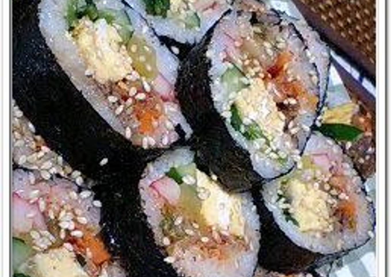 Gimbap: Korean Nori Seaweed Rolls