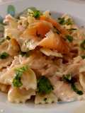 Farfalle salmone e philadelphia