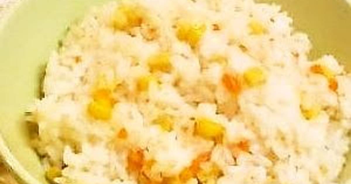 Corn Rice Cooker Pilaf Recipe By Cookpad Japan Cookpad
