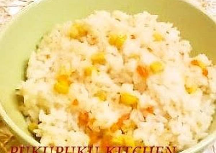 Recipe of Perfect Corn Rice Cooker Pilaf