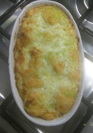 Foto di Gnocchi di zucca gratinati con crema di porri e formaggio d'alpe