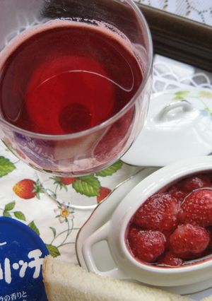 A picture of Preserve Small Strawberries in Strawberry Preserve and Syrup.