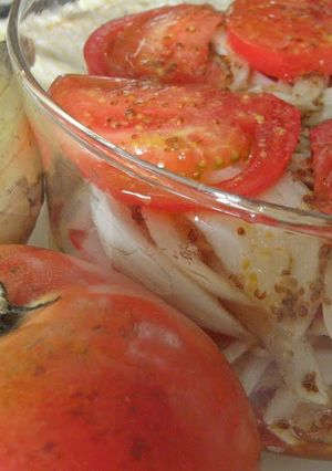 A picture of Chilled Tomato and Sweet Onion Salad.