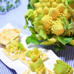 A picture of Romanesco Broccoli & Cheese Canapés.
