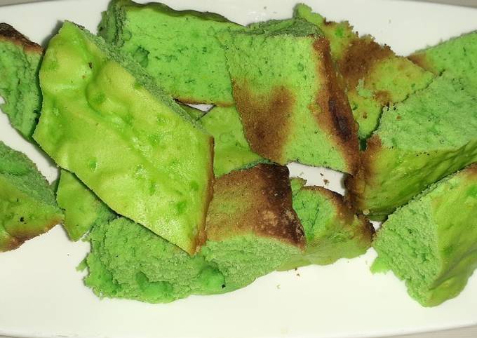 Bolu Pandan teflon, 1 telur