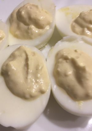 Nagyon gyors töltött tojás recept fotója