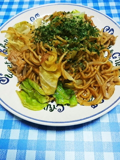 A picture of Delicious Noodles: Our Family's Yakisoba.