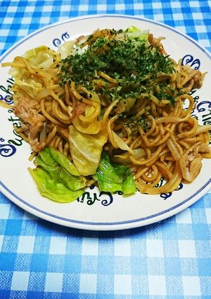 A picture of Delicious Noodles: Our Family's Yakisoba.