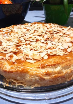 Une photo de Galette frangipane amande vanille