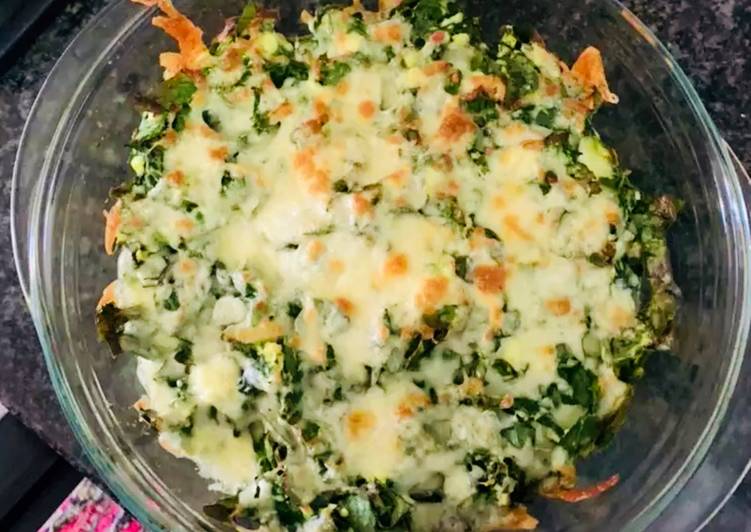 Steps to Prepare Super Quick Homemade Spinach and Ricotta Bake