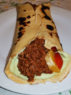 Φωτογραφία της συνταγής Burrito με κιμά - Αλμυρή κρέπα