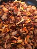 Botifarra o longaniza fresca con setas variadas de temporada 🍁🍄🍂