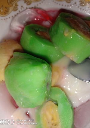 Foto resep Es pisang ijo