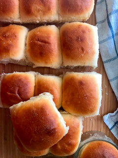 A picture of Homemade Pav Buns !.
