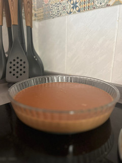 Una foto de Flan de Chocolate