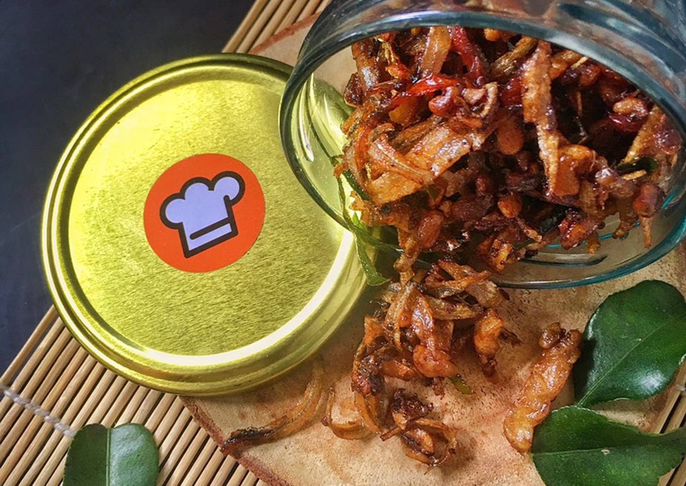 Kering Teri Tempe Daun Jeruk