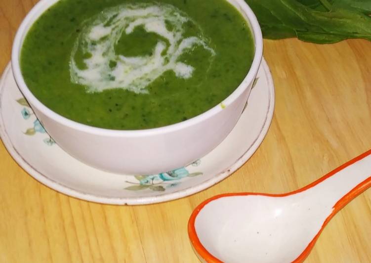 Recipe of Quick Spinach Soup