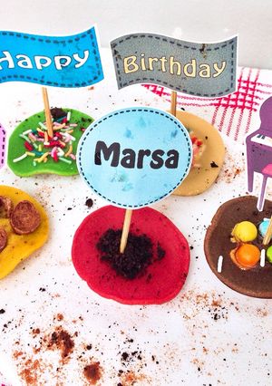 Foto resep Kue cubit warna warni