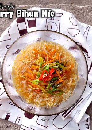 Foto resep Simple Curry Bihun Mie