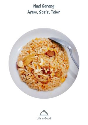 Foto resep Nasi goreng ayam sosis