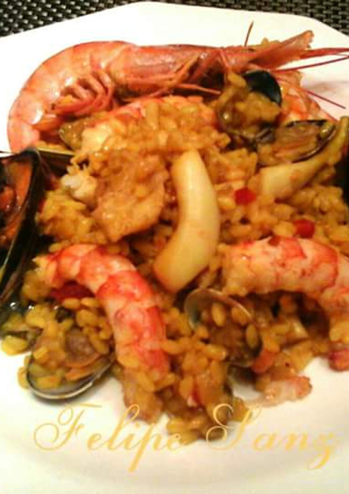 Una foto de Arroz con marisco