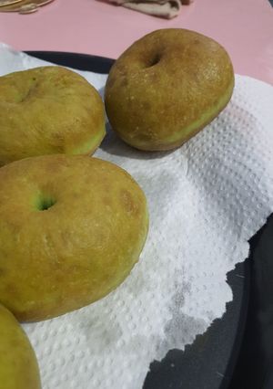 Foto resep Donat pandan