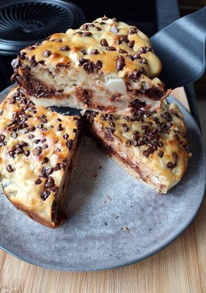 Une photo de Moelleux poires chocolat 🍫 🍐