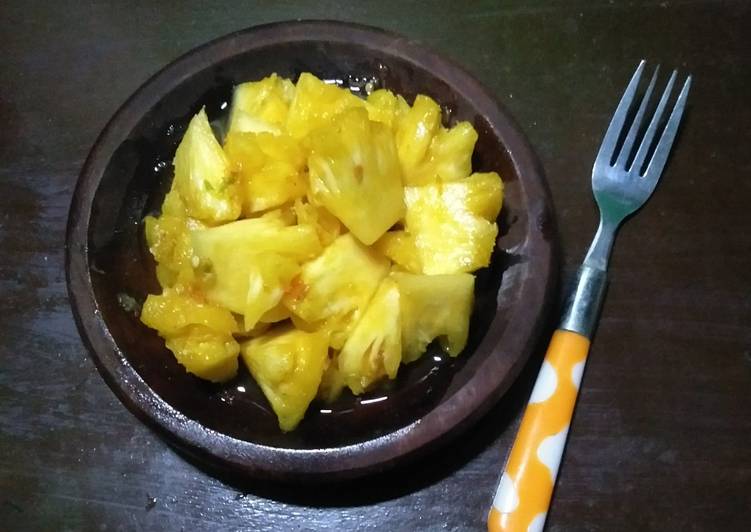 Resep Rujak nanas gula merah, Menggugah Selera