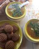 SugarFree Ragi Cookies with Mixed Lentil soup