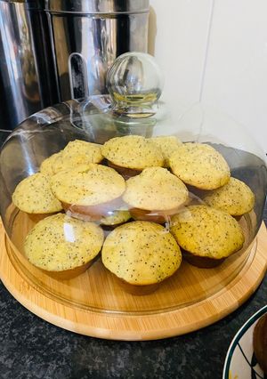 A picture of Lemon Poppyseed Muffins.