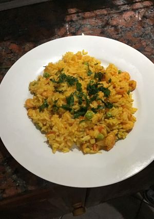 Una foto de Arroz con Camarones
