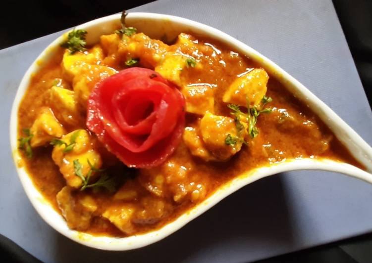 Recipe of Speedy Roasted Paneer in peanut gravy