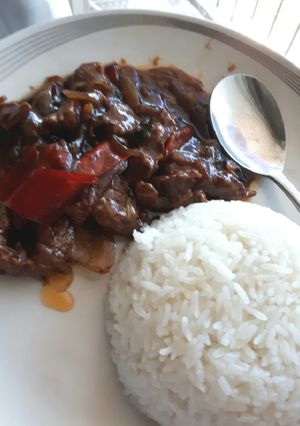 Foto resep Nasi sapi lada hitam