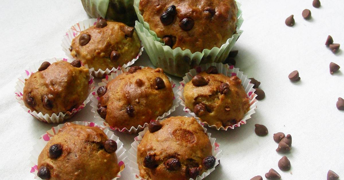 Banana Chocolate Chip Muffins (eggless Banana Chocolate Chip Muffins