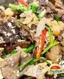 เห็ดหูหนูผัดไข่(เมนูมังสวิรัติ)