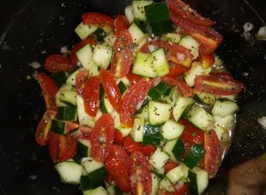 A picture of Cucumber & Tomato Salad.
