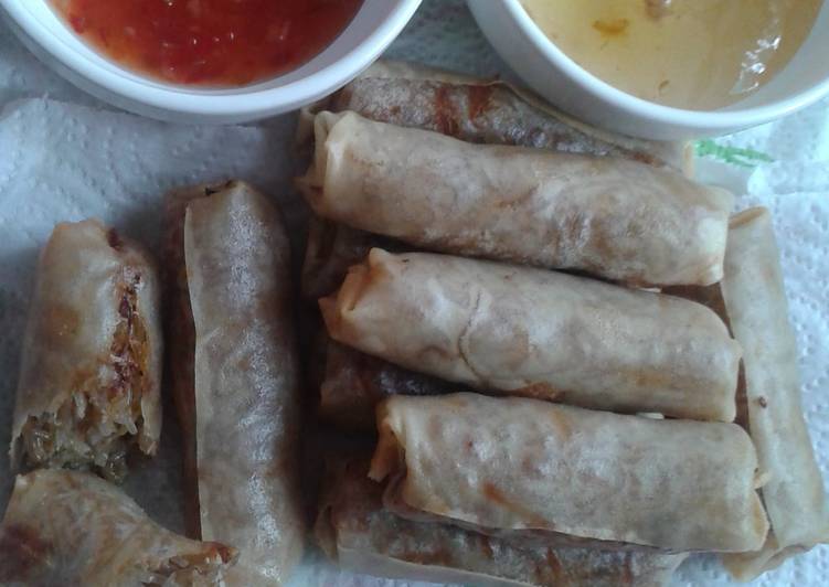 Easiest Way to Prepare Homemade Thai spring rolls