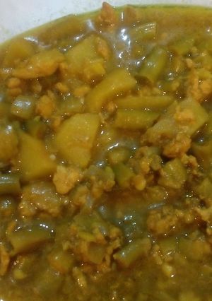 عکسی از دستور خورش لوبیا سبز